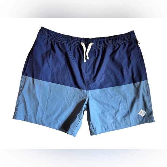 Land To Water Swim Trunks Shorts Swimwear Men’s Size XXL Blue With Pockets NEW - Picture 1 of 8